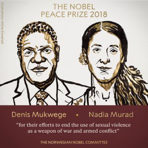 Denis Mukwege og Nadia Murad 